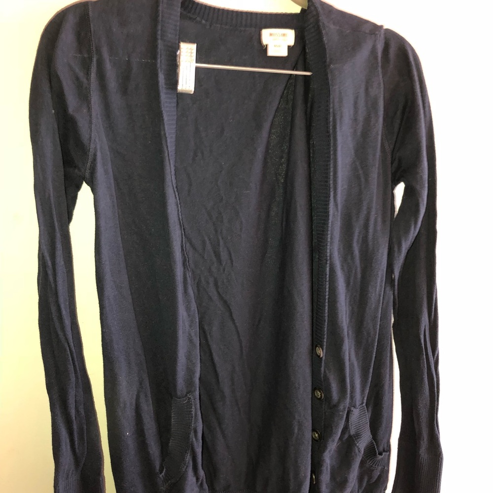 Navy cardigan